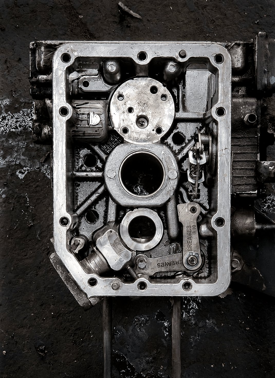 Machined component after contamination removal